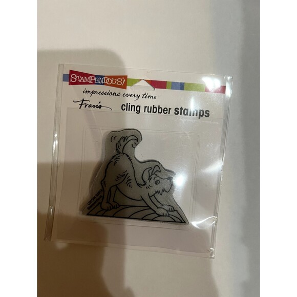 Stampendous Cling Rubber Stamp Cling Downward Dog - Picture 1 of 2